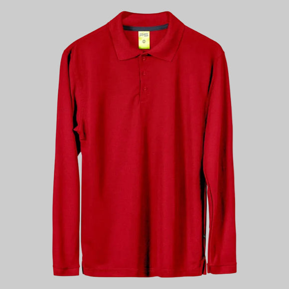 POLO POLIÉSTER SPORT MANGA LARGA CABALLERO- PLAYERYTEES - ESTILO 900CL — PLAYERYTEES