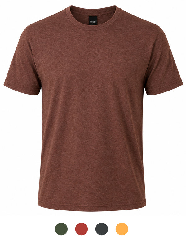 Playera Bones Triblend cuello redondo manga corta B371C — Bones