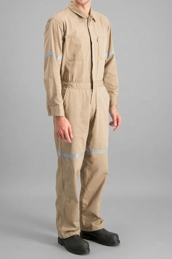 OVEROL GABARDINA UNITAM CON CINTA REFLEJANTE - U3810CC Y U2030CC — UNITAM