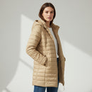 CHAMARRA LARGA C/GORRO DAMA WVE-008-1