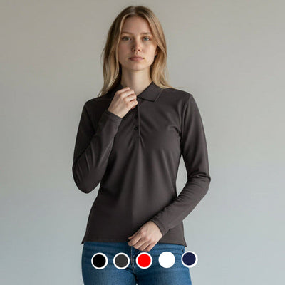 POLO POLIÉSTER SPORT MANGA LARGA DAMA- PLAYERYTEES - ESTILO 900DL