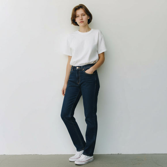 PANTALON MEZCLILLA CLASSIC FIT MY LAND DAMA M1972D — MY LAND