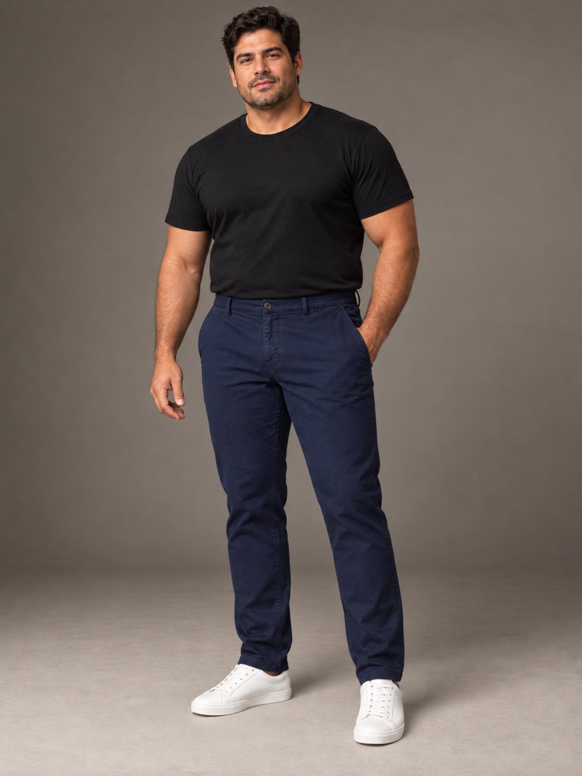 Pantalón Chino Stretch Caballero Talla Extra Vertical Eagle