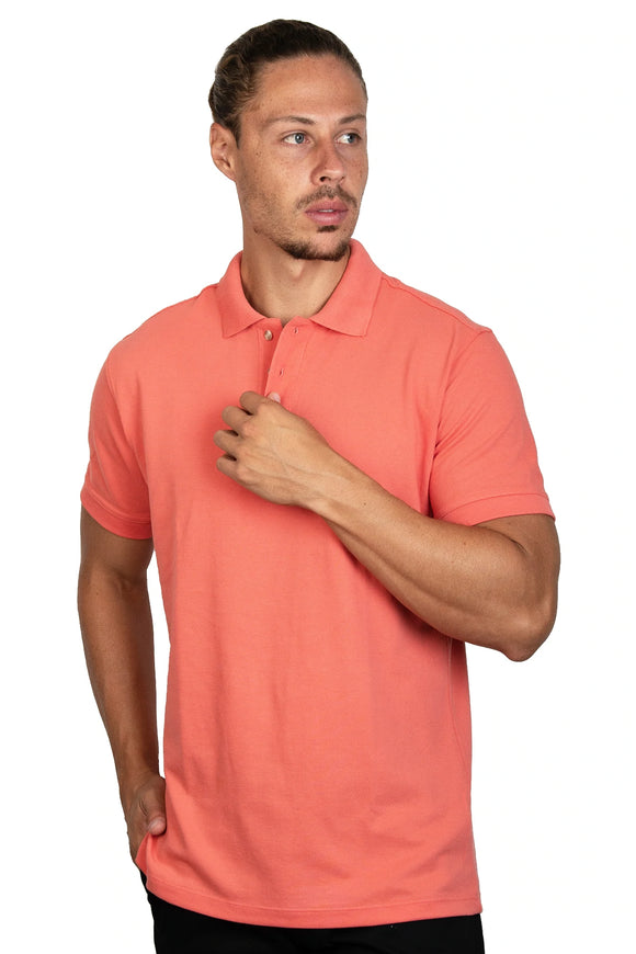 Playera Polo Coral Regular Fit