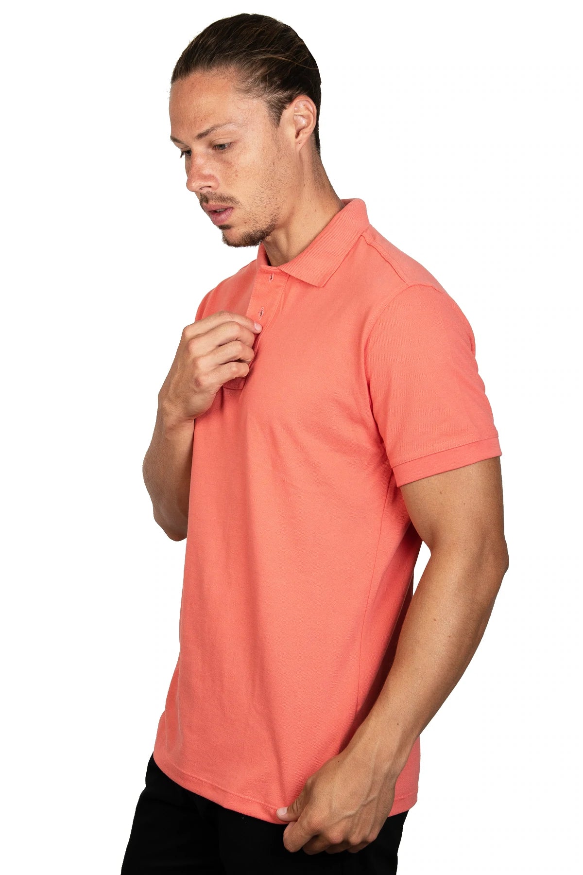 Playera Polo Coral Regular Fit