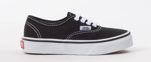 Tenis Vans Authentic Kids Black True White VN000WWX6BT